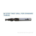 High Precision 90° Step Twist Drill For Standard Thread Micro Grain Carbide End Mill